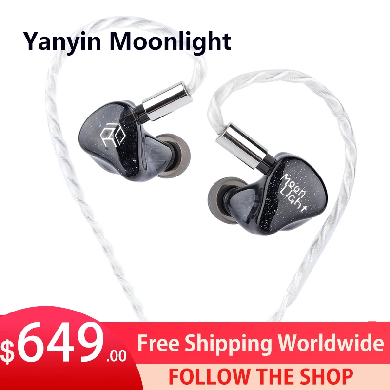 

Yanyin Moonlight 2EST + 4BA + 1 Dynamic Driver Hybrid 2pin 0.78mm HiFi Audiophile In-ear Earphones IEMs