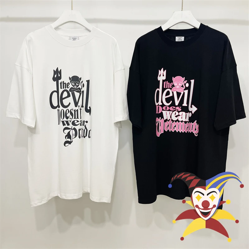 

The Devil Does Wear Vetements T-Shirt Men Women 1:1 High Quality Oversized T Shirt Tops Tee VTM