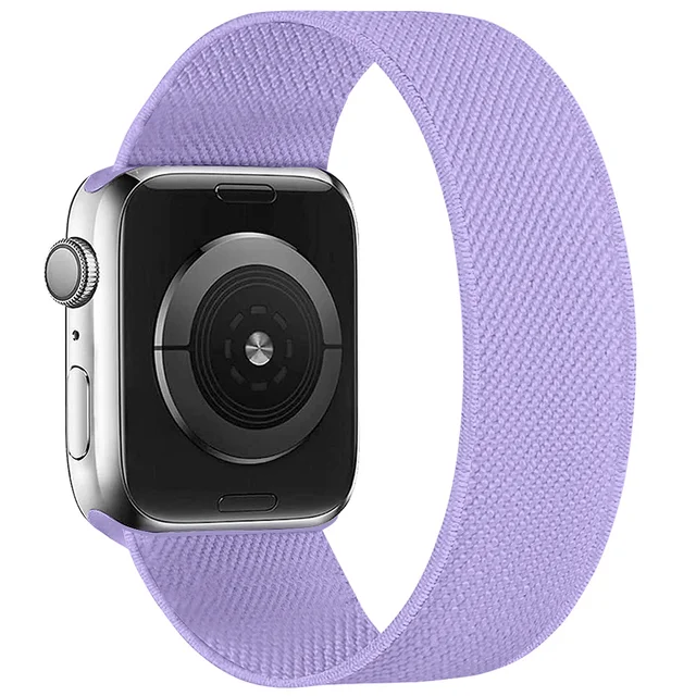 

Nylon Solo Loop For Apple watch band 44mm 40mm 38mm 42mm 45mm 41mm Elastic watchband belt bracelet iWatch serie 3 4 se 6 7 strap