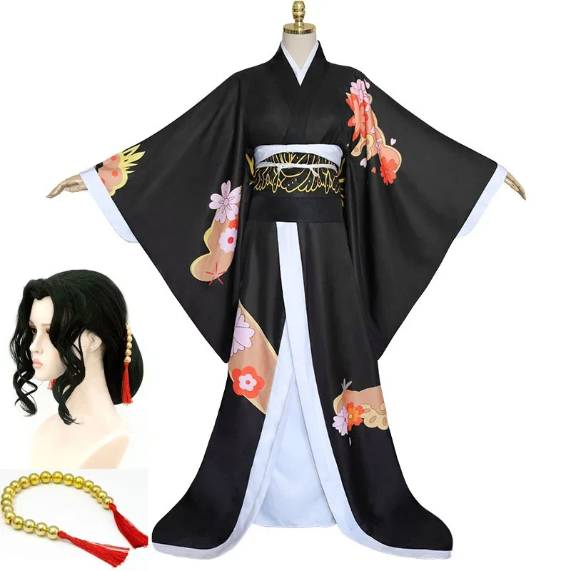 

Kibbutsuji-Muzan Costume for Carnival Costume Kimono Demon Slayer No Yaiba Kimetsu Japanese Anime Gift