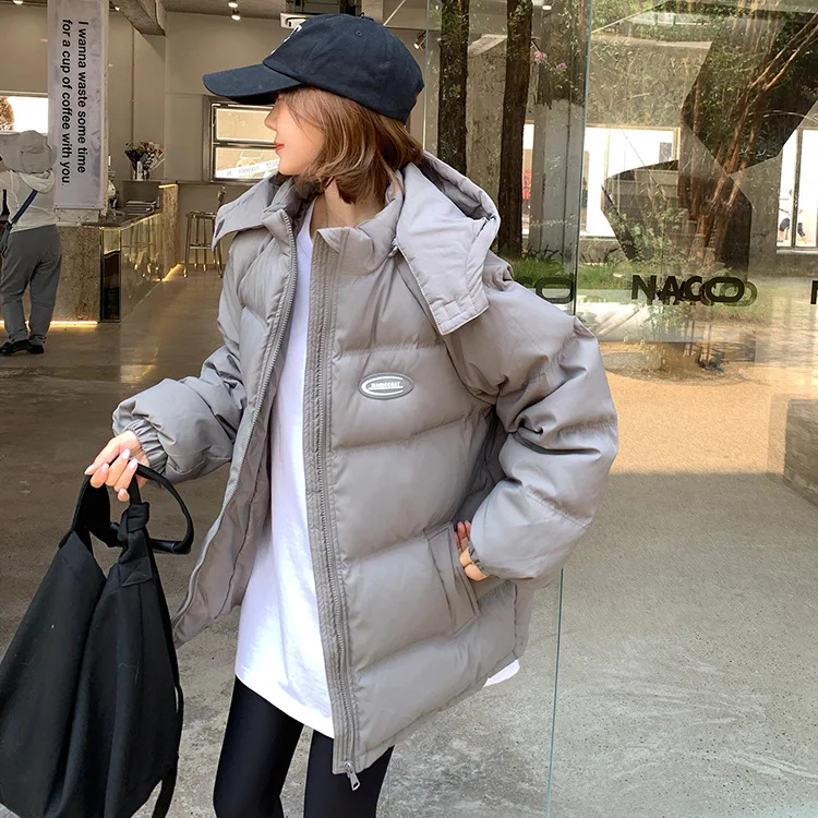 Korean Version of Short Lightweight Down Jacket Female New White Eiderdown Small Man Thick Bread Clothing Winter  Comfortable