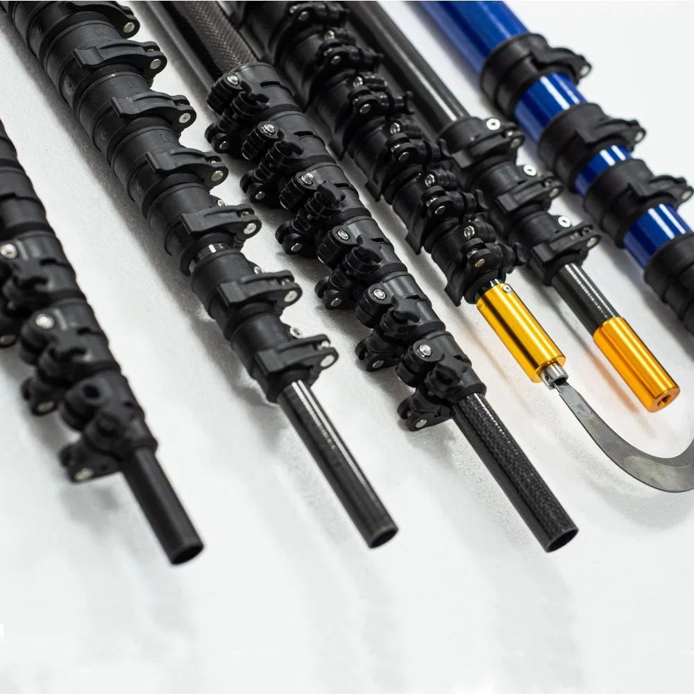 Щетка для чистки окон CFRP из углеродного волокна удочка очистки оборудование