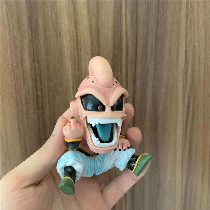 Фигурка Dragon Ball Z Buu Majin Boo с плохим вкусом средний палец когда сидит Ver. Экшн-фигурка
