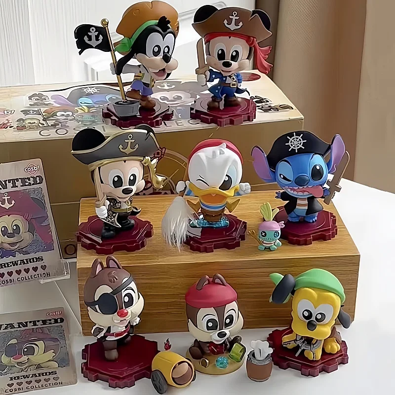 Подлинная серия Disney Mickey Mouse And Friends Sea Bootleg Stitch Chip N Dale Goofy Goof Pluto аниме-фигурка