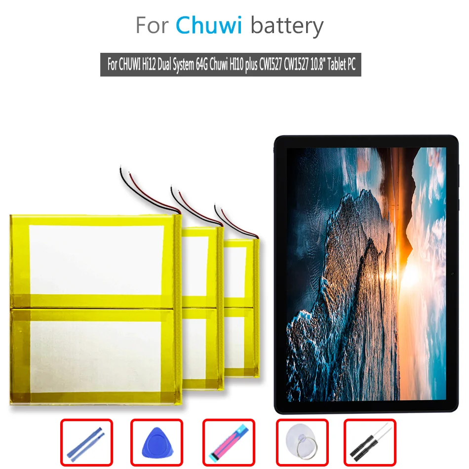 

Hi 12 10000mAh Battery For CHUWI Hi12 Dual System 64G For Chuwi HI10 plus CWI527 CW1527 10.8" Tablet PC
