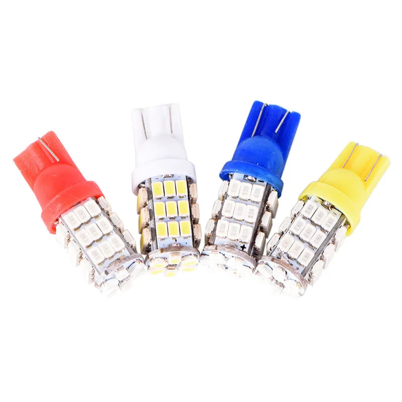 

1Pcs Car Auto Bulbs Turn Signal Lights Colorful 1206 Interior LED Lamps 168 192 Marker DC12V W5W T10 42 LED SMD 3020