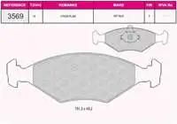 

93569 для ten brake BALATASI PALIO 178BX/01, 6 16V 4 / 96 08/96 08 / 01 SIENA floor