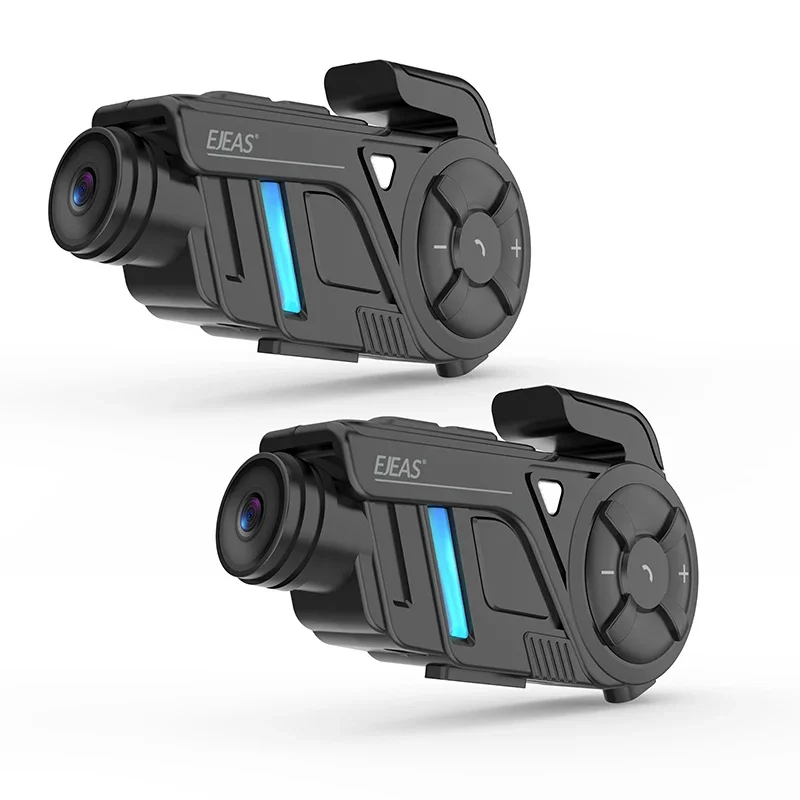 EJEAS новый K1 4-гоночный шлем Bluetooth-гарнитура WIFI рекордер с внешним видеомикрофоном