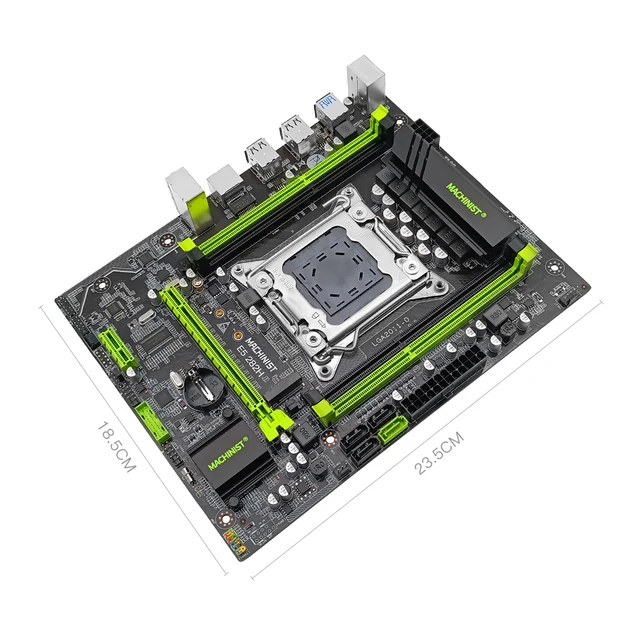 MACHINIST X79 Motherboard LGA 2011 Kit Set Xeon E5 2670 V2 CPU Processo 16G=8G*2 DDR3 ECC RAM Memory Support Four Channels 282H 3
