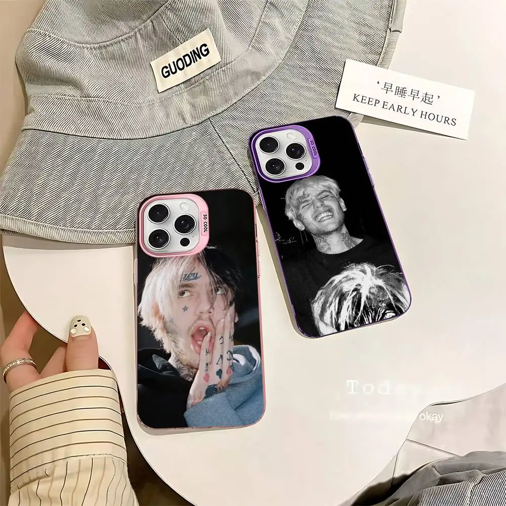 Фото Чехлы для телефонов Lil Peep Hellboy Love Rapper для iPhone 17, 16e, 15, 14, 13, 12, 11 Plus, Pro, Max, ProMax, красочные накладки №4
