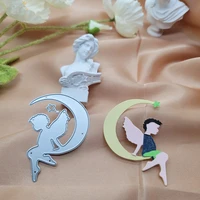 moon tooth fairy metal cutting dies for diy decorative crafts scrapbooking embossing die cuts album paper cards little angel