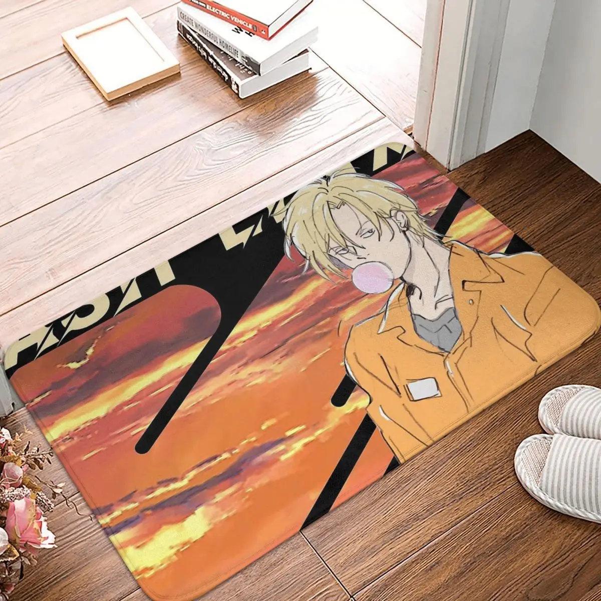 Banana Fish Ash Lynx Okimura Eiji Manga Aime Non-slip Doormat Ash Lynx2 Bath Kitchen Mat Prayer Carpet Home Modern Decor