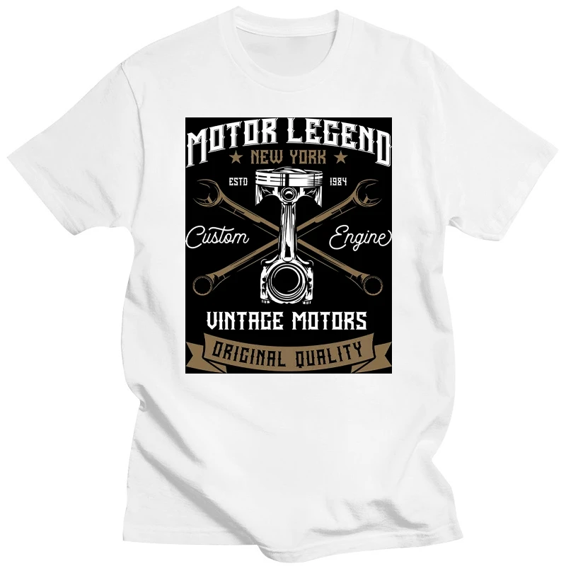 

Motore Legend T-Shirt Uomo Vintage Motori Personalizzato Motore Garage Tops New Unisex Funny TEE Shirt