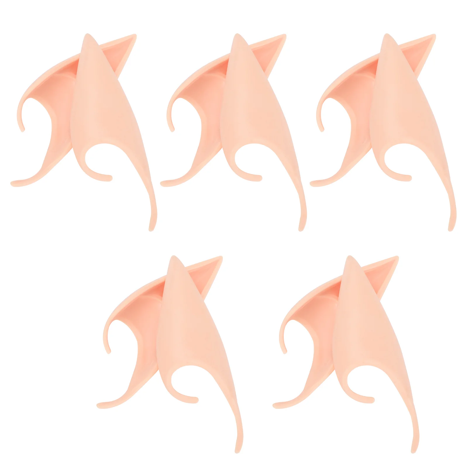 

5 пар реалистичные аксессуары для косплея Elf Ears имитация реквизит серьги для костюма вампира виниловые серьги для выпускного вечера