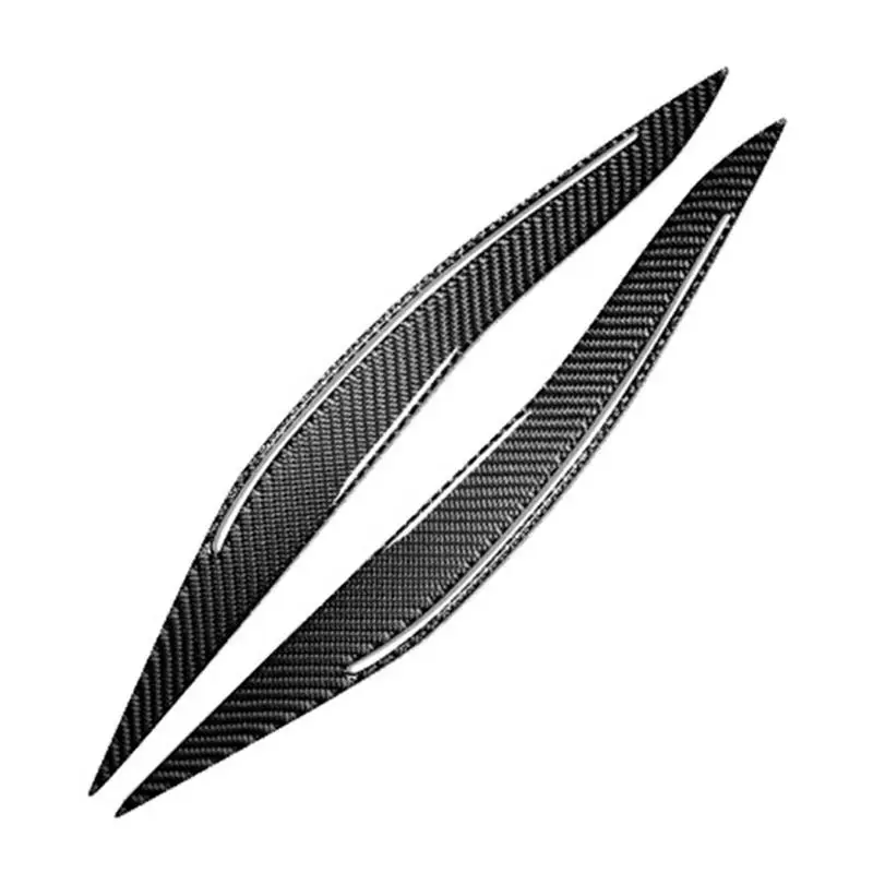 

PCS Carbon Fiber Headlight Eyebrow Eyelids For BMW F10 5 Series 20102016 Headlights Eyebrows Decorative Carstyling