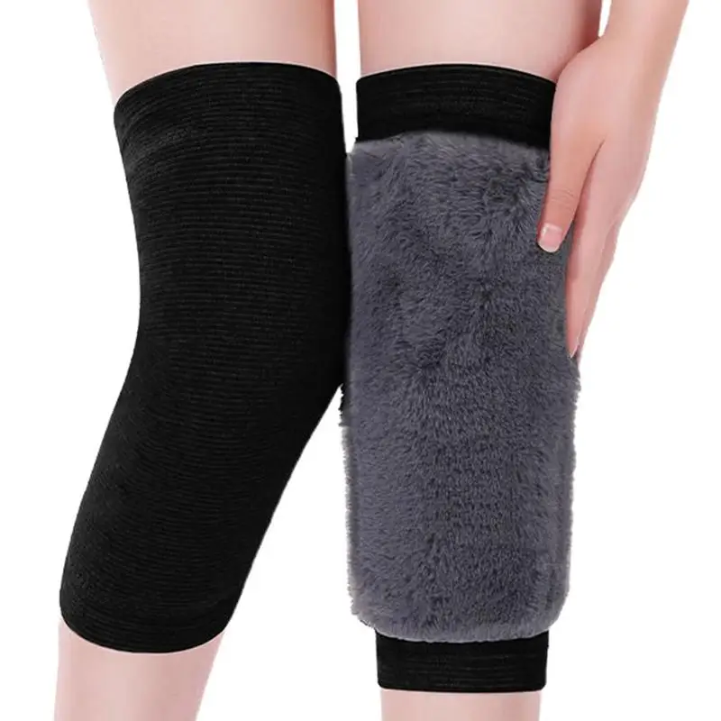 

Knee Sleeves For Men Comfort Thermal Knee Warmer Winter Leg Sleeves For Running Gym Yoga Fitness Faux Rabbit Hair Winter Warm