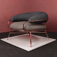 simple nordic single person sofa chair creative luxury leisure chair bedroom living room single chair small huxing fabric sofa