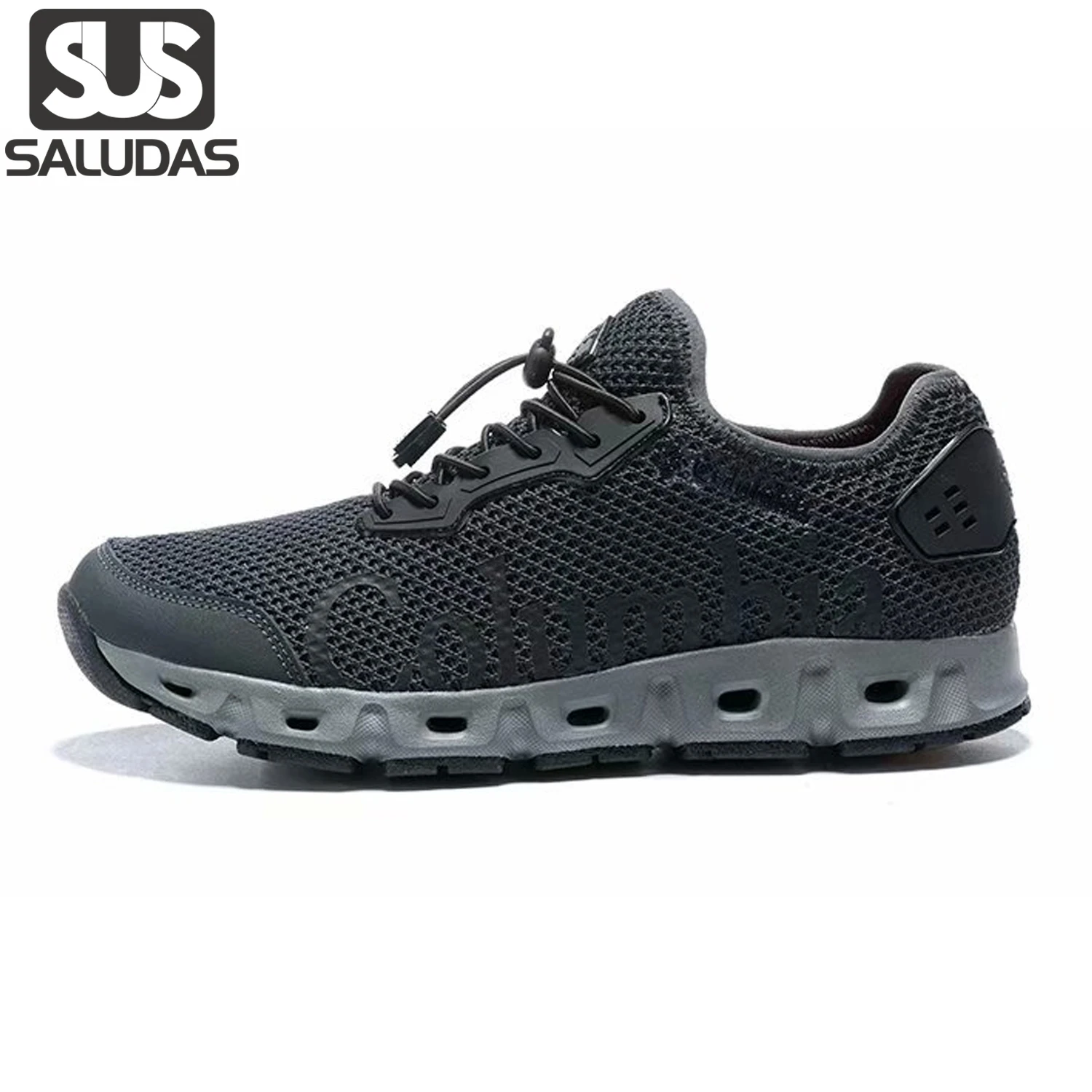 

SALUDAS Hiking Shoes for Men Non-slip Summer Beach Water Shoes Outdoor Camping Fishing Soft Bottom Mesh Is Breathable Loafers