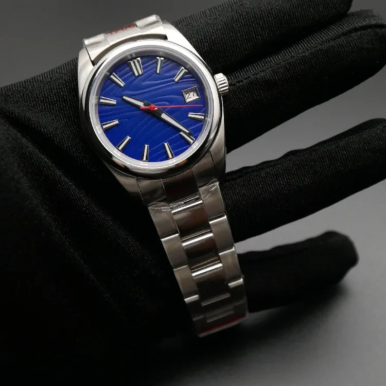 

New NH35 Movement Assembly Men's Watch DIY Sapphire Mirror Copy Waterproof Luminous Refit Mechanical Watch