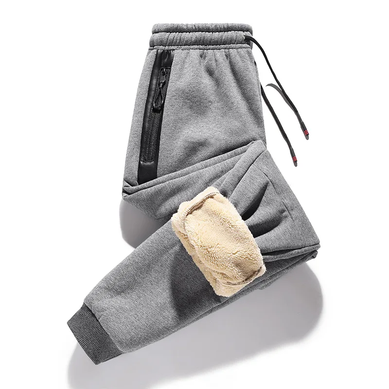 

Брюки мужские шерстяные спортивные, джоггеры, теплые уличные повседневные штаны в стиле хип-хоп, утепленные Хлопковые Штаны, зима