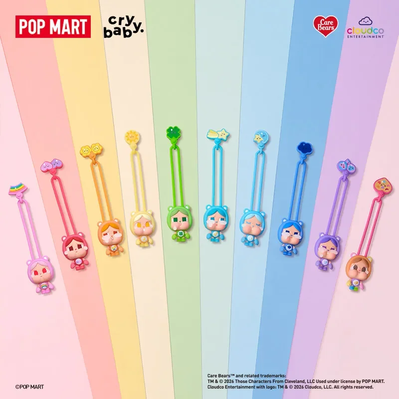 Фото POP MART CRYBABY Серия Care Bears Мини-светильник Слепая коробка-сюрприз Игрушки Кавайные украшения Фигурки Декор для дома Настольная модель №3