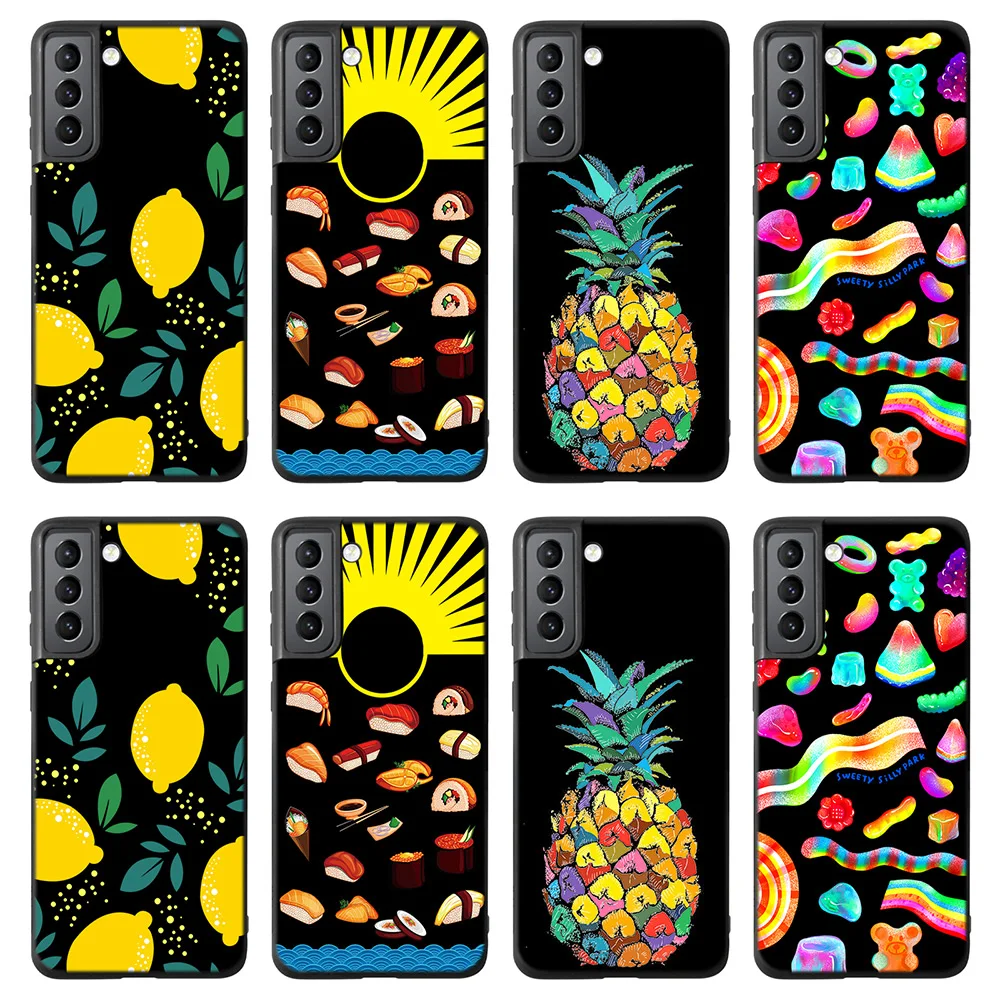 

Case for Samsung Galaxy S22 S20 S21 Note 20 10Lite 9 8 S8 S10e S22Ultra S9 Fruit Cover for Samsung S20FE S10 Plus S7 Edge Fundas