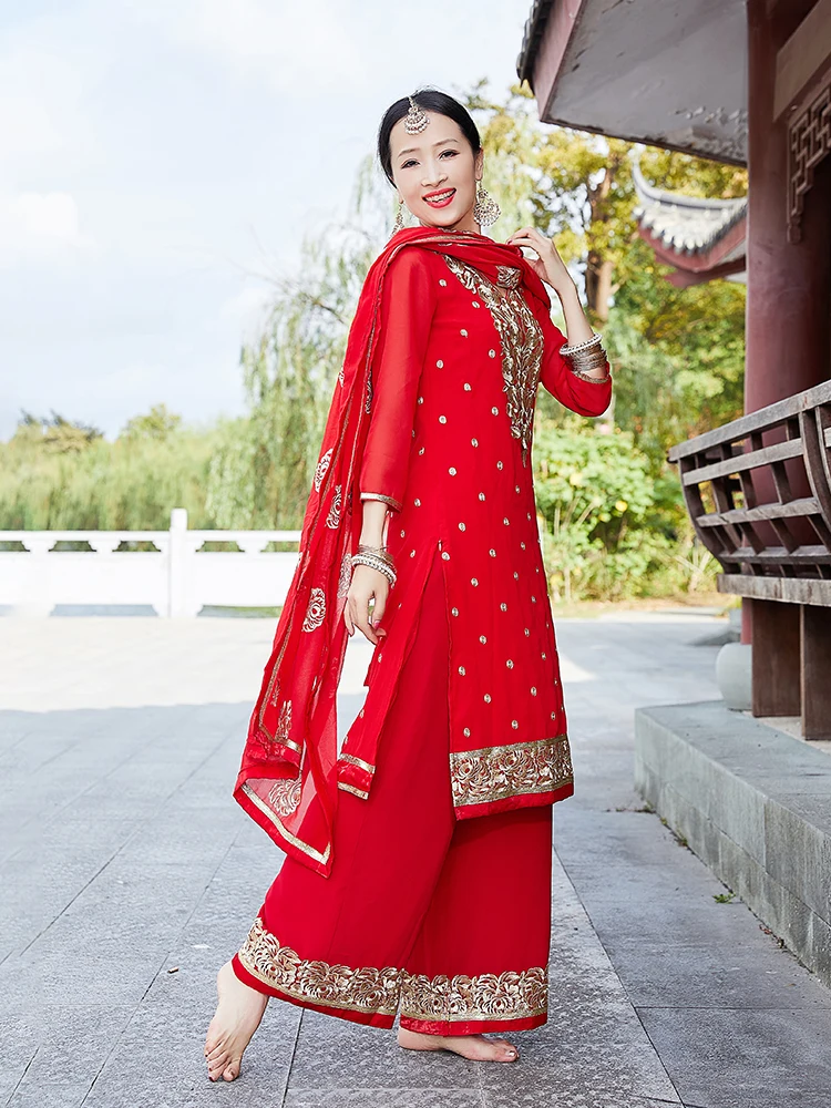 Новое хлопковое пальто Индия Пакистан панджаби дупаттас повседневные Костюмы