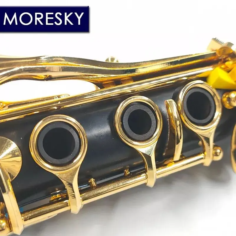 MORESKY кларнет из черного дерева Bb 17 Key Посеребренная медь Grenadilla Klarinet SibM11