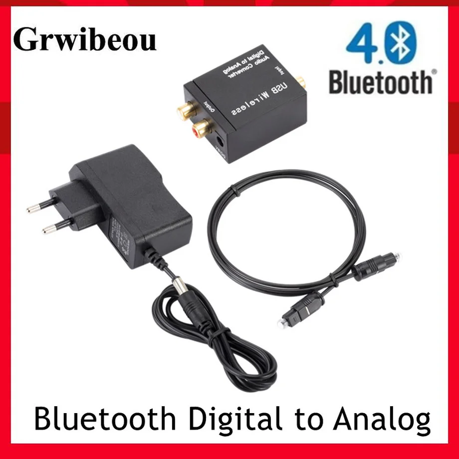 Цифровой аналоговый аудиопреобразователь Grwibeou с Bluetooth усилитель декодер