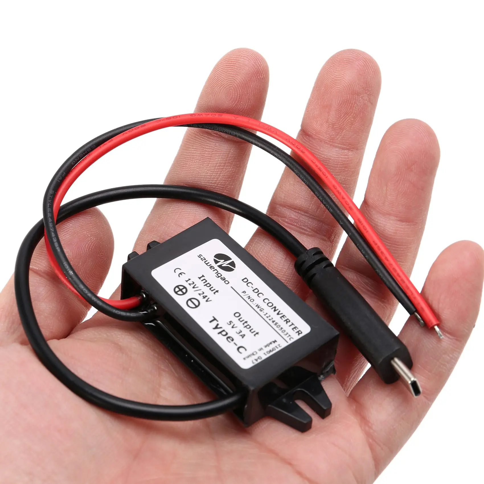 Szwengao 12 В 24 до 5 3 А понижающий преобразователь постоянного тока регулятор 15 Вт