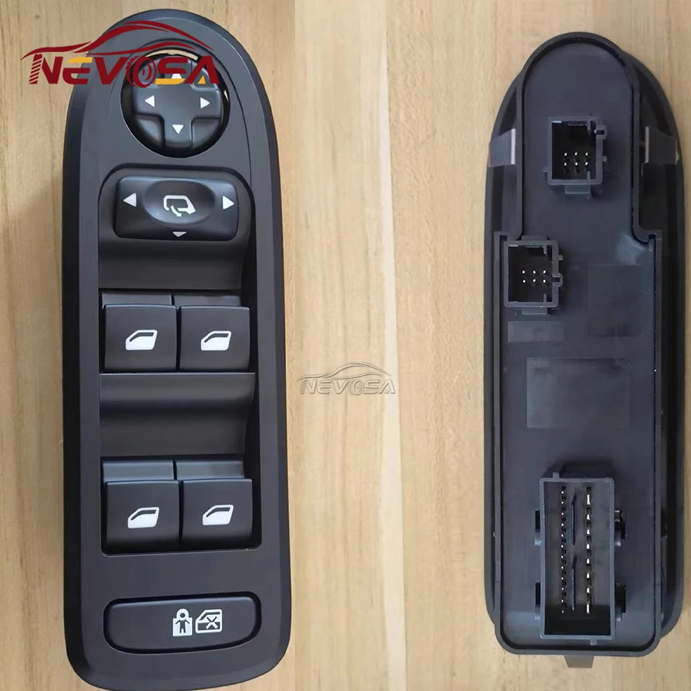 Для Peugeot 308, 308CC, 508, 2008, 2009, 2010, 2012, 2013, Citroen C3, C5, 2008, 2009: Электрический переключатель управления стеклоподъемником (левый) (art.: 3920da4fec689) - 3920da4fec689