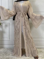 ramadan eid open kimono abaya dubai arabic turkey islam muslim cardigan dress kaftans abayas for women robe musulmane femme