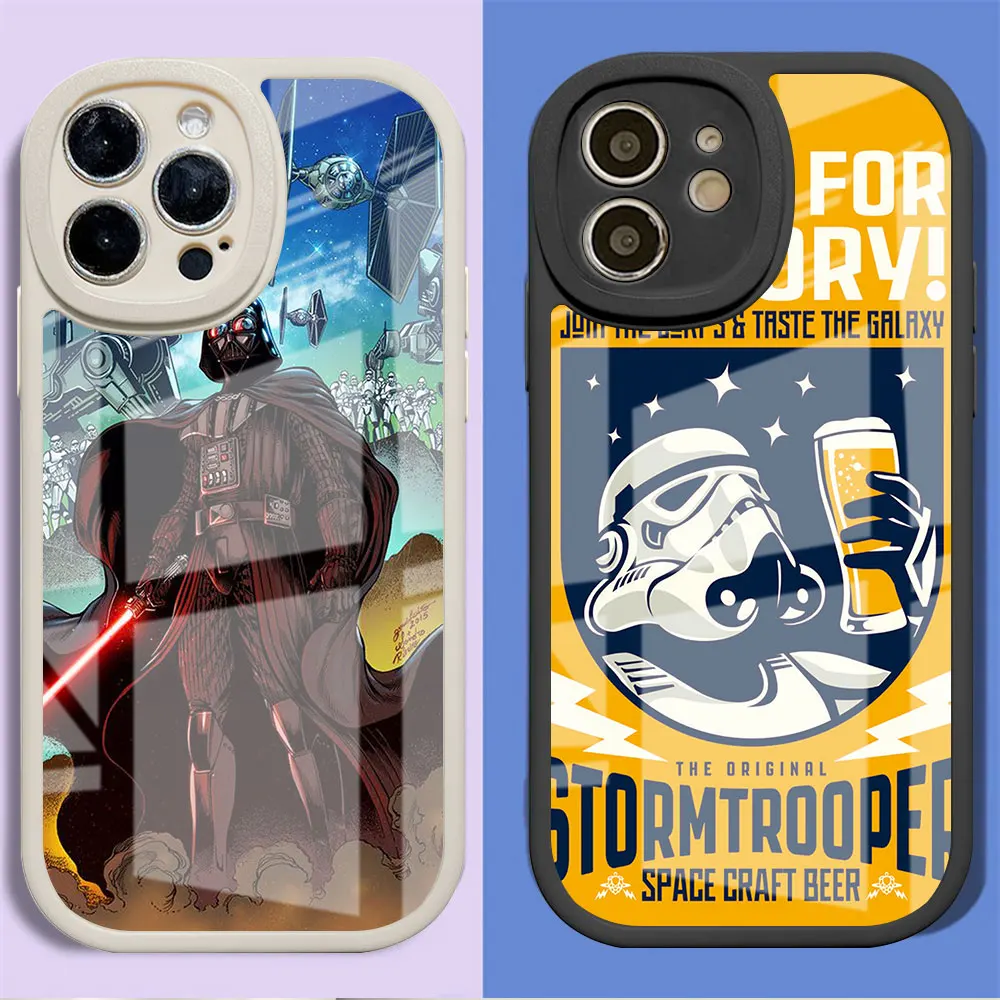 

Darth Star Wars Case For Apple iPhone 11 13 Pro Max 14 Plus 12 Mini Phone Cover Soft Edge Cute Silicone Funda Shockproof Capa