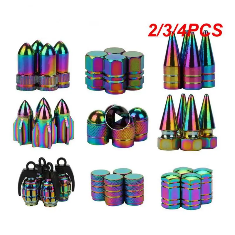 

2/3/4 шт. Универсальные Металлические колпачки из алюминиевого сплава Пылезащитный Водонепроницаемый пылезащитный разноцветный чехол