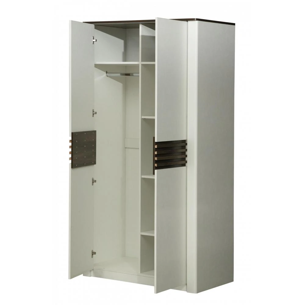 Шкаф ОЛМЕКО 36.01 Амелия белый лофт дуб стайлинг для одежды 2-х дверный |