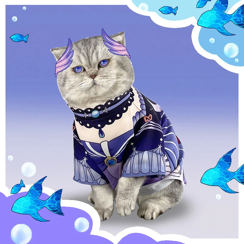 Футболка для домашних животных Sangonomiya Kokomi, одежда для домашних животных, одежда для собак Daoqi