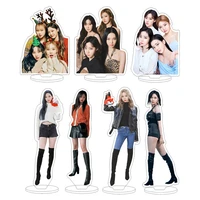 kpop aespa acrylic stand transparent standing desktop decoration winter karina ningning giselle fans collection birthday gift