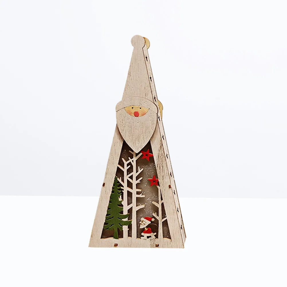 

Desktop Christmas Wood Decorations Ornament Ornaments Tabletop Decor Decoration