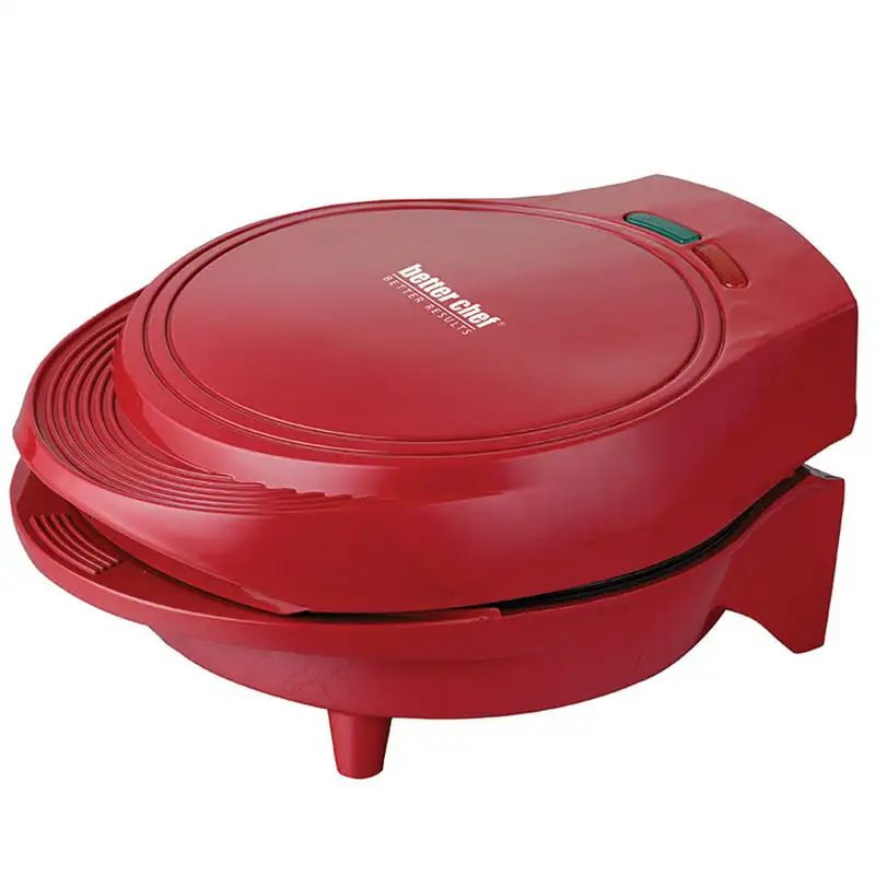

Electric Double Omelet Maker Contact Grill in Red