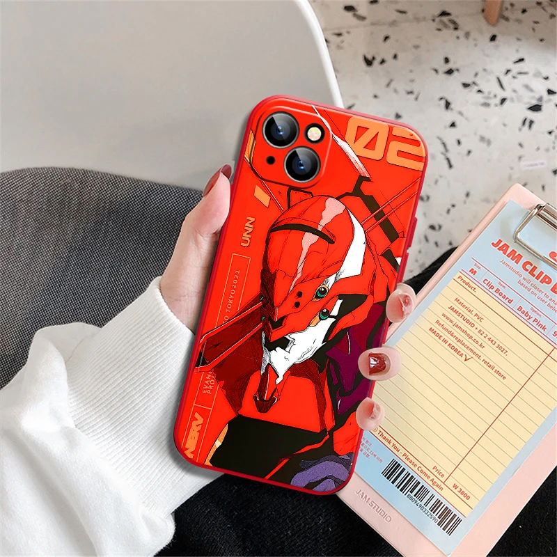 

EVA New Japan Anime Neon Genesis Evangelion Phone Case For iPhone Xs Max Xr 7 8 Plus 11 12 13 Pro Max Unisex Smartphone Cover