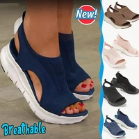 fashion womens sports sandals summer platform walking shoes breathable comfort shoes plus size