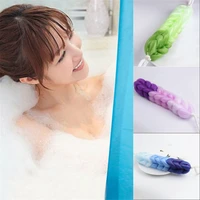 1pc long shower ball mesh foaming sponge exfoliating tools scrubber body rub scrub cleaner bathroom accessories