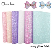 2230cm glitter fabric sheet solid candy shiny sequin diy material handmade bag decorative apparel sewing diy hairbow accessory