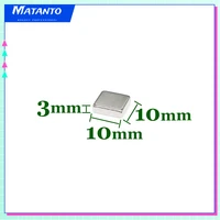 102050100150200pcs 10x10x3 square strong powerful magnets 10x10x3mm sheet rare earth neodymium magnet n35 10103 mm