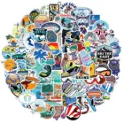 103050100 шт., водонепроницаемые наклейки на шлем