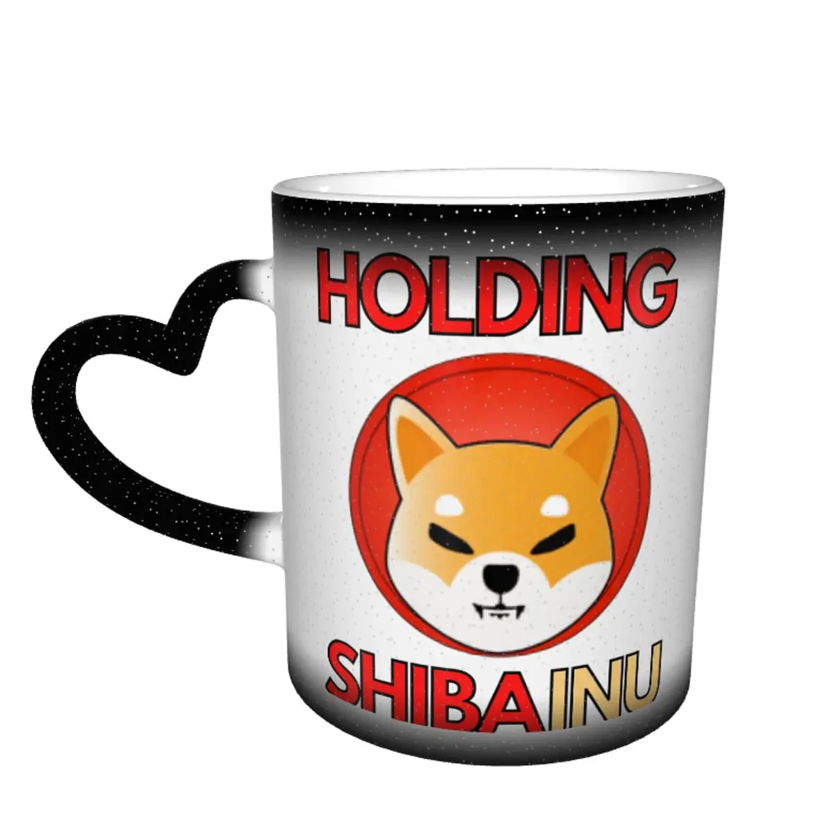 

Кружка с изображением Шиба-монет Шиба-ину, крутая крипто-графика, меняющая цвет Керамическая Термочувствительная чашка Doge Lover, забавные чайные чашки для шуток
