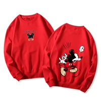 new disney hoodies sweatshirts women lazy mickey loose sports casual fashion round neck all match comfortable printing clothes