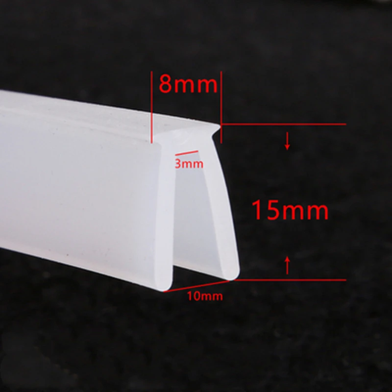 

Silicone Rubber U Strip Edge Shield Encloser Bound Glass Metal Wood Panel Board Sheet Vehicle Seals Heat Resist 15x8mm