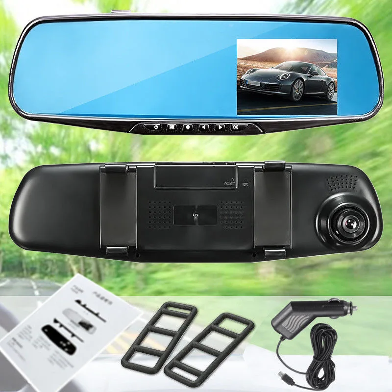 

2021 HD 1080P 2.8" LCD Display Screen Rear View Mirror Dash Cam Camera Video Recorder Night Vision DVR
