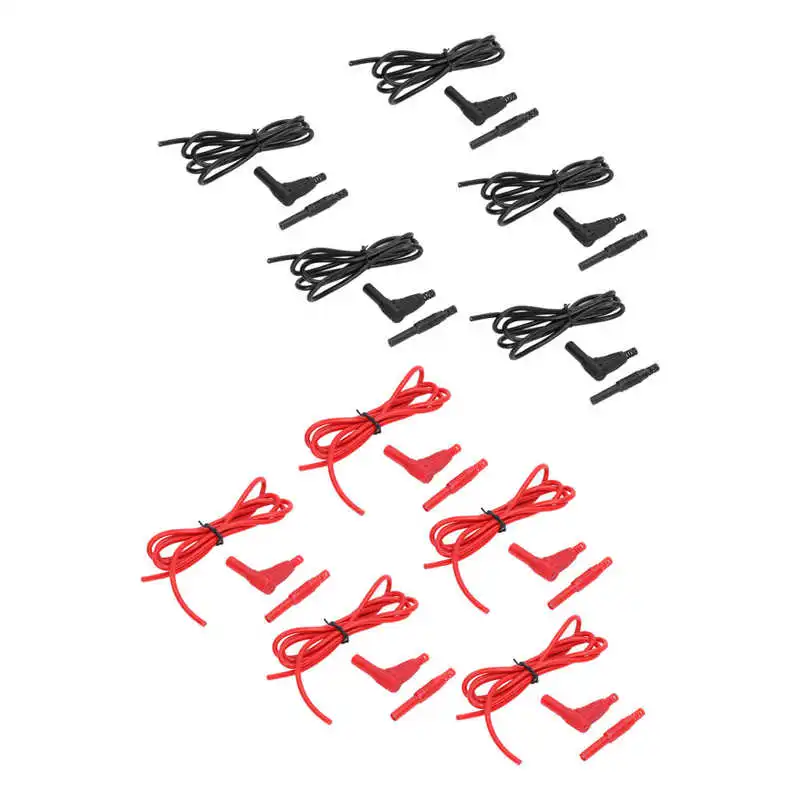 

10 Set Banana Plug Test Leads Straight to Turn Male to Male Telescopic Protection J.70026 4MM Digital Multimeter